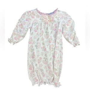 FEATHER BABY Long Sleeve Gown - 0-3